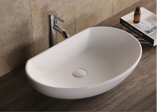 Раковина Ceruttispa CR7074 накладная, белая, асимметричная 610х410х160 от магазина Vanna-Vanna.ru!