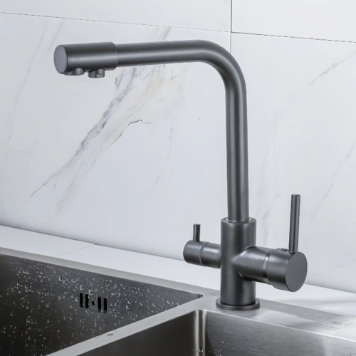 Cмеситель для кухни BochMann LAURA GR с краном под фильтр, серый от магазина Vanna-Vanna.ru!