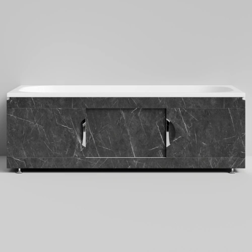 Экран под ванну Vod-ok Топ 170 раздвижной Мрамор Графит софт тач от магазина Vanna-Vanna.ru!