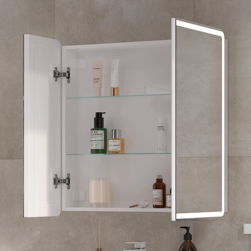 Зеркальный шкаф EQUIL Soldi LED 80 свет, белый софт от магазина Vanna-Vanna.ru!