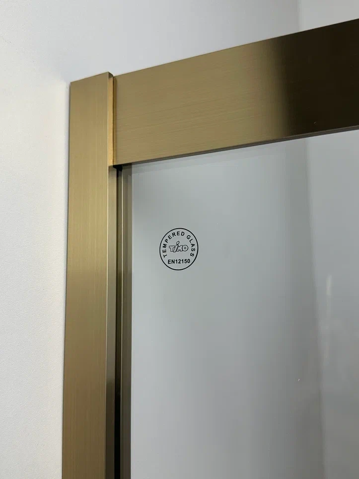 Душевой угол Timo TPSS-90/17C-8, 900*900*2000, профиль мат золото, стекло прозрачное 8 мм от магазина Vanna-Vanna.ru!