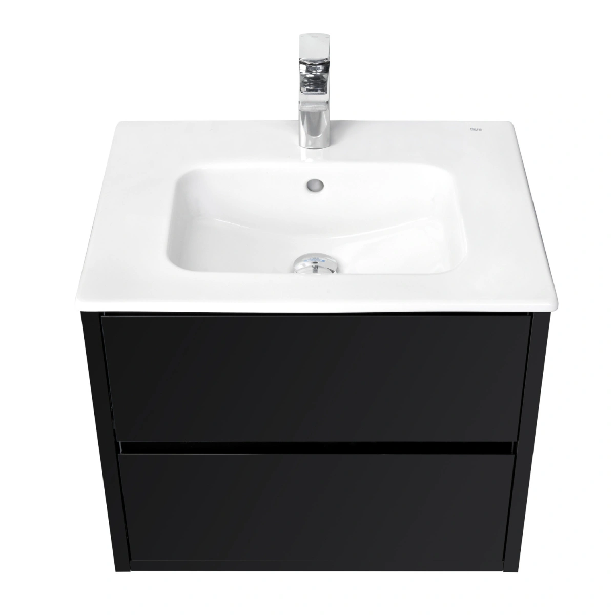 Тумба Aquaton Римини 60 с раковиной VICTORIA-N 60 подвесная, черный от магазина Vanna-Vanna.ru!