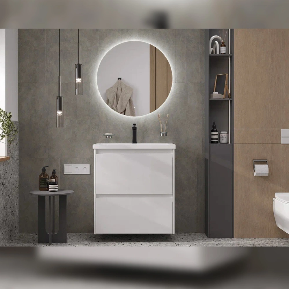 Тумба с раковиной подвесная Velvex Klaufs tp.KLA.COM.70.2Y, 70 см от магазина Vanna-Vanna.ru!