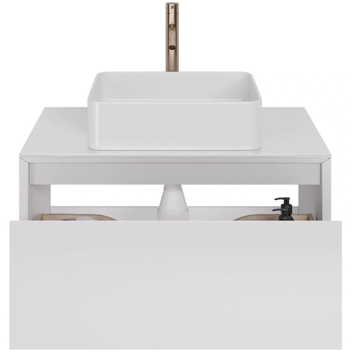 Тумба с раковиной подвесная Dreja Insight 80 см, белый от магазина Vanna-Vanna.ru!