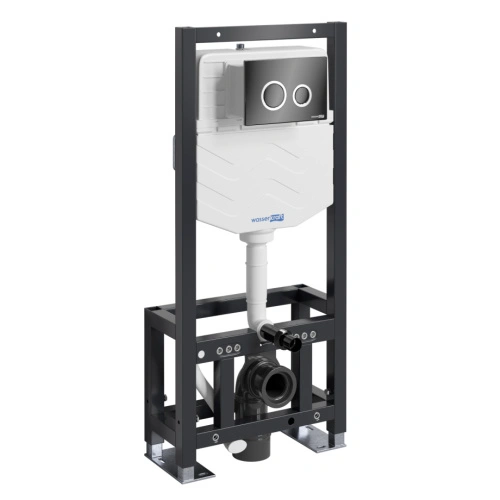 Инсталляция WasserKraft Dill 61TLT.010.ME.PB01 для подвесного унитаза, с кнопкой от магазина Vanna-Vanna.ru!