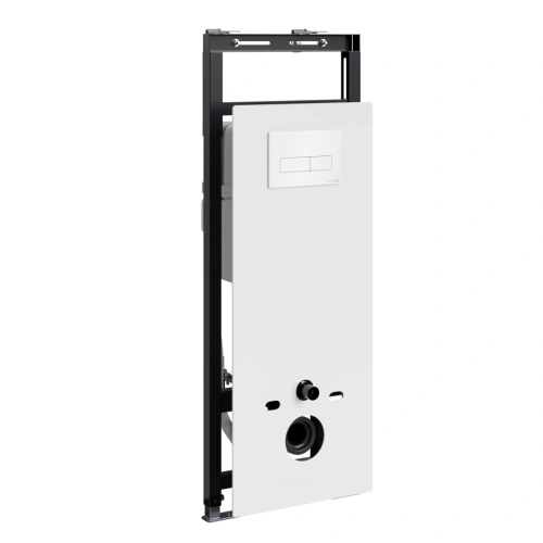 Инсталляция WasserKraft Salm 27TLT.010.ME.WH.WH03 для подвесного унитаза, с кнопкой от магазина Vanna-Vanna.ru!