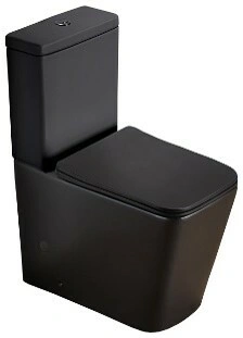 Унитаз SantiLine SL-5017MB напольный, безободковый, черный матовый от магазина Vanna-Vanna.ru!