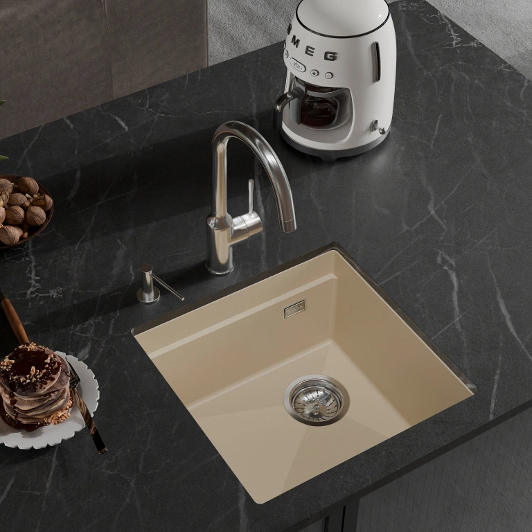 Кухонная мойка Rivelato LINO LN-454-R, темно-бежевый от магазина Vanna-Vanna.ru!