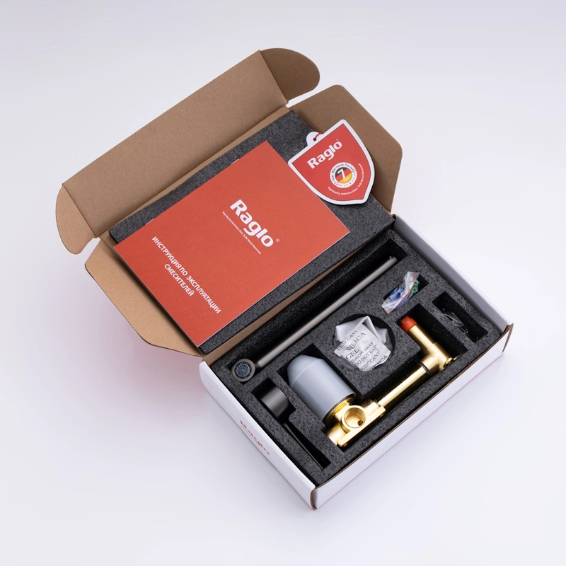 Смеситель для раковины встраиваемый Raglo R20.11.09, графит от магазина Vanna-Vanna.ru!