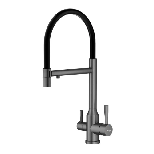 Смеситель для кухни с подключением фильтра Raglo R81.63.09, графит от магазина Vanna-Vanna.ru!