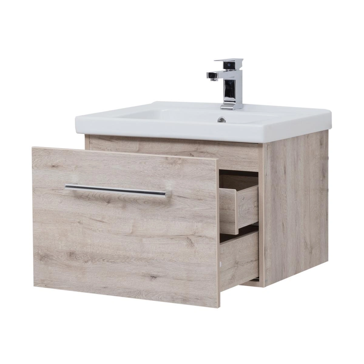 Тумба с раковиной подвесная Dreja Big Inn 65 см, дуб кантри от магазина Vanna-Vanna.ru!