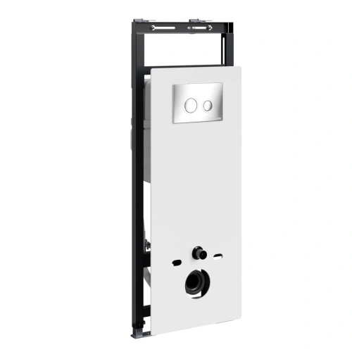 Инсталляция WasserKraft Salm 27TLT.010.ME.WH.CH01 для подвесного унитаза, с кнопкой от магазина Vanna-Vanna.ru!