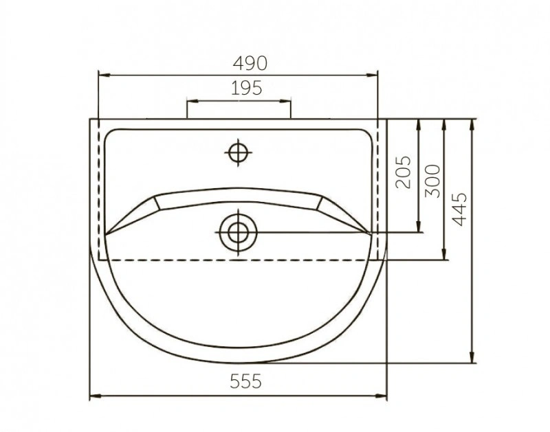 Тумба с раковиной Francesca Империя 55 напольная, с 2 дверцами, венге от магазина Vanna-Vanna.ru!