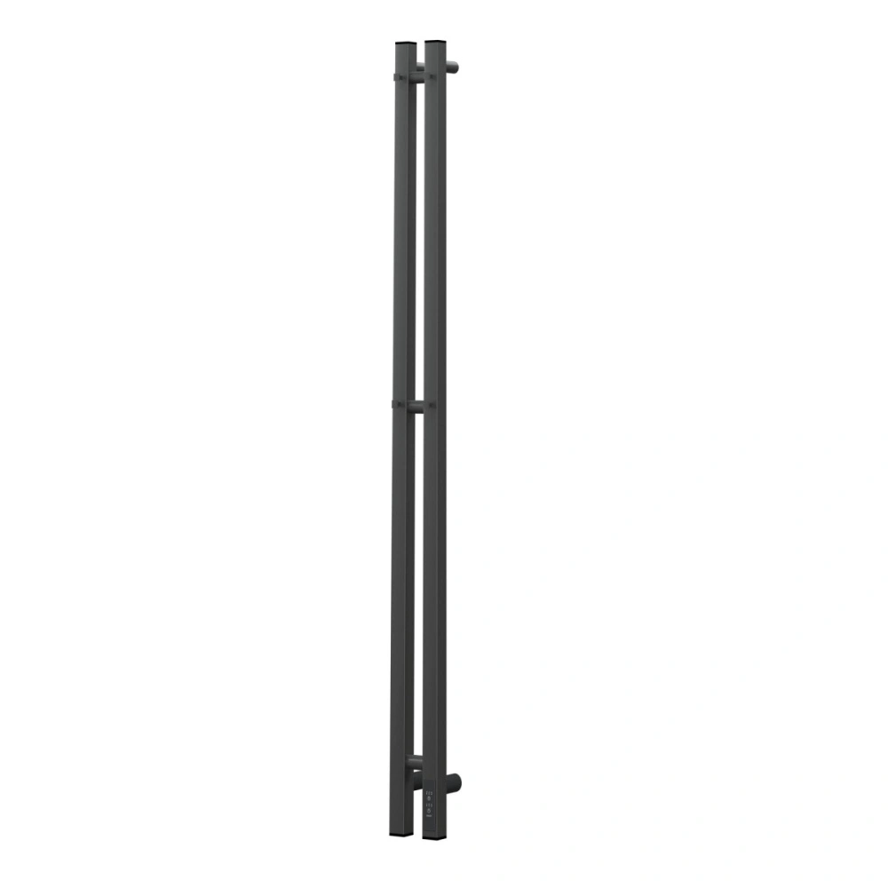 Полотенцесушитель электрический APEXTERMO Sirius SR10121GF 1200x80 с крючками, графит металлик от магазина Vanna-Vanna.ru!