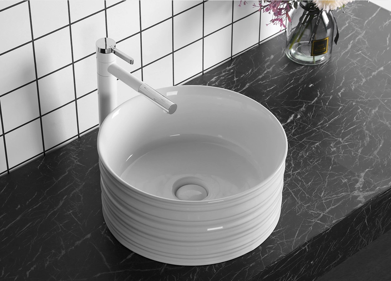 Раковина Ceruttispa CR0051A накладная, белая, круглая, глубокая 405х405х180 от магазина Vanna-Vanna.ru!