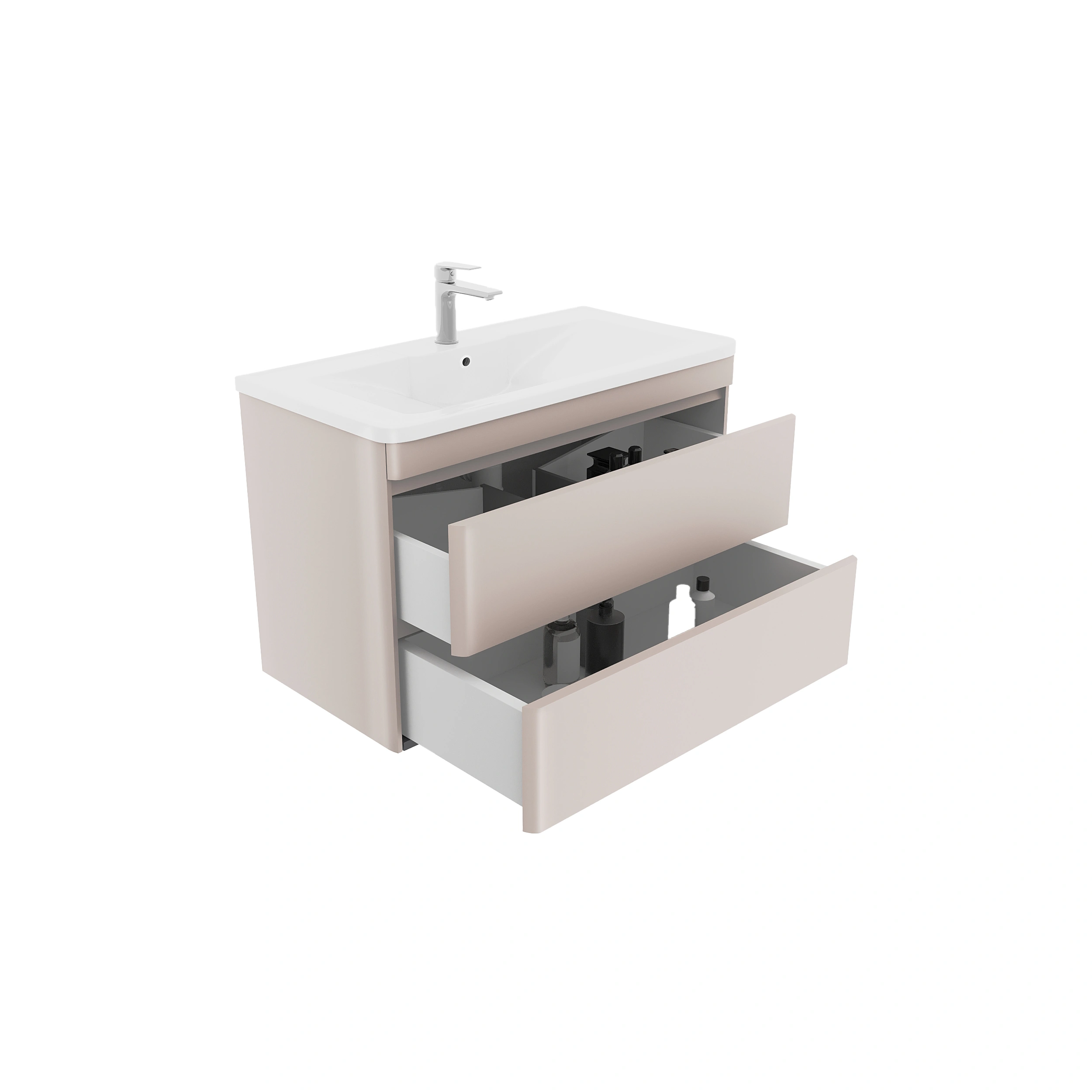 Тумба подвесная Style Line Атлантика 90, карамель, с раковиной Атлантик 90 от магазина Vanna-Vanna.ru!