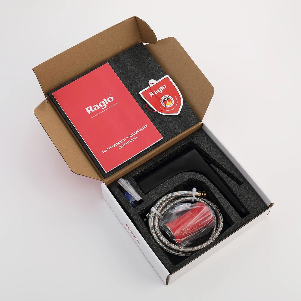 Смеситель для раковины Raglo R21.10.06, черный от магазина Vanna-Vanna.ru!