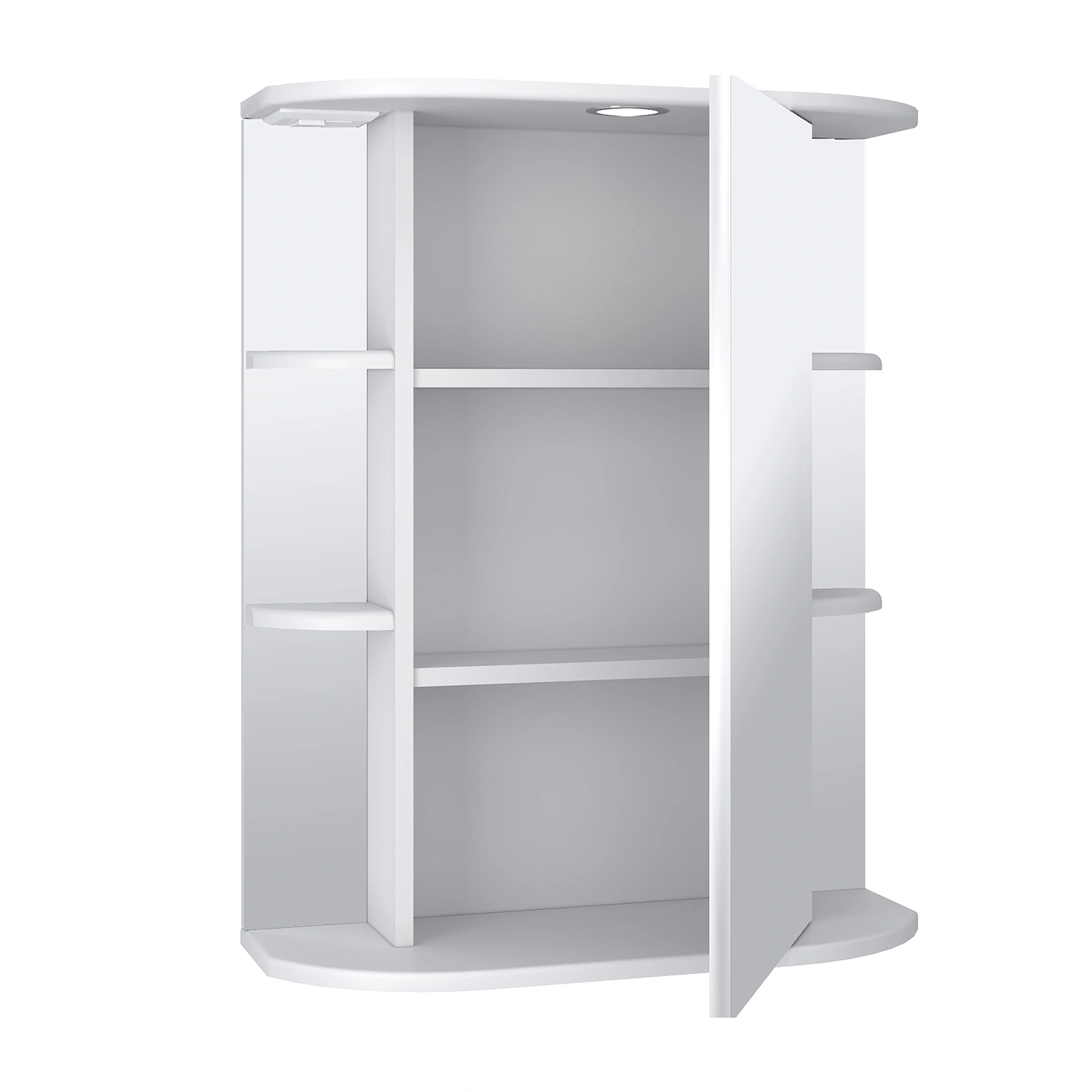 Зеркало-шкаф Runo Гиро 60 R, белый