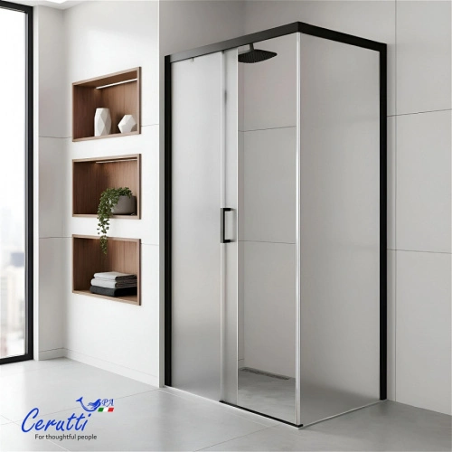 Душевой уголок Ceruttispa VITO110BF L без поддона (80x110x195) от магазина Vanna-Vanna.ru!