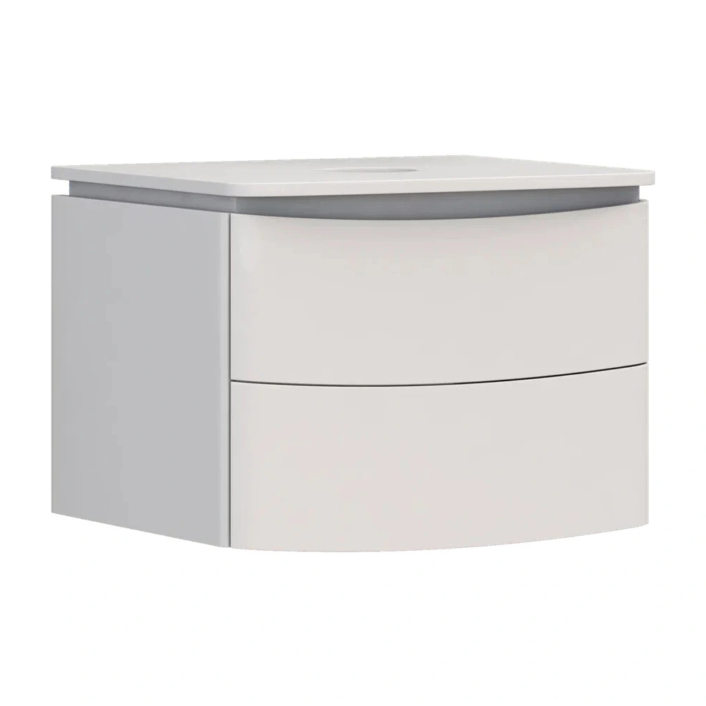 Тумба с раковиной подвесная Velvex Luna tp.LUN.60.2Y, 60 см от магазина Vanna-Vanna.ru!