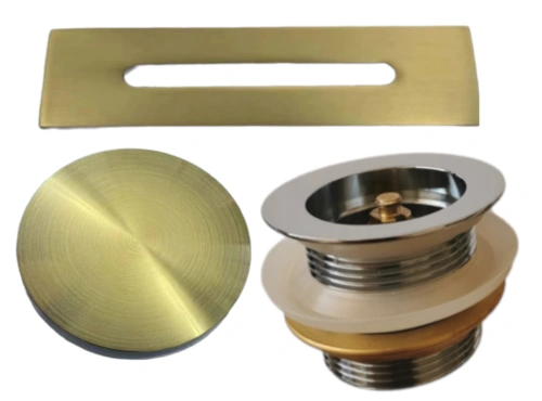 Накладки сменные на слив-перелив Esbano DRAIN SET (Matt Gold) от магазина Vanna-Vanna.ru!