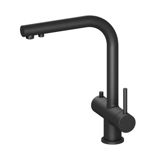 Смеситель для кухни Timo Saona 2356/03FL черный матовый от магазина Vanna-Vanna.ru!