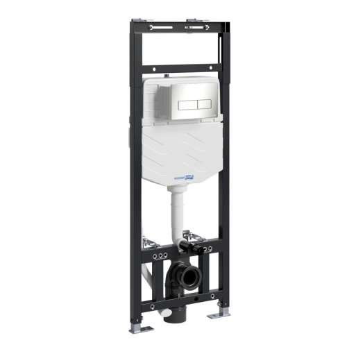 Инсталляция WasserKraft Alme 15TLT.010.ME.BN03 для подвесного унитаза, с кнопкой от магазина Vanna-Vanna.ru!
