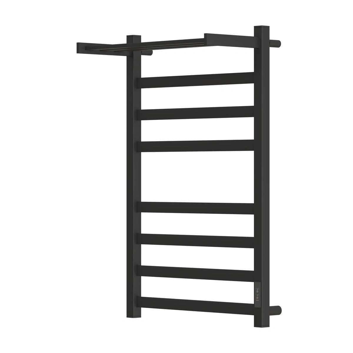 Полотенцесушитель электрический APEXTERMO Terra TR01185BM 800x500 с полкой, черный матовый