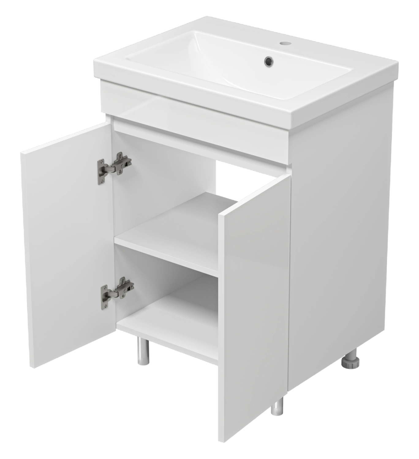 Тумба с раковиной Misty Енисей 60 белый от магазина Vanna-Vanna.ru!