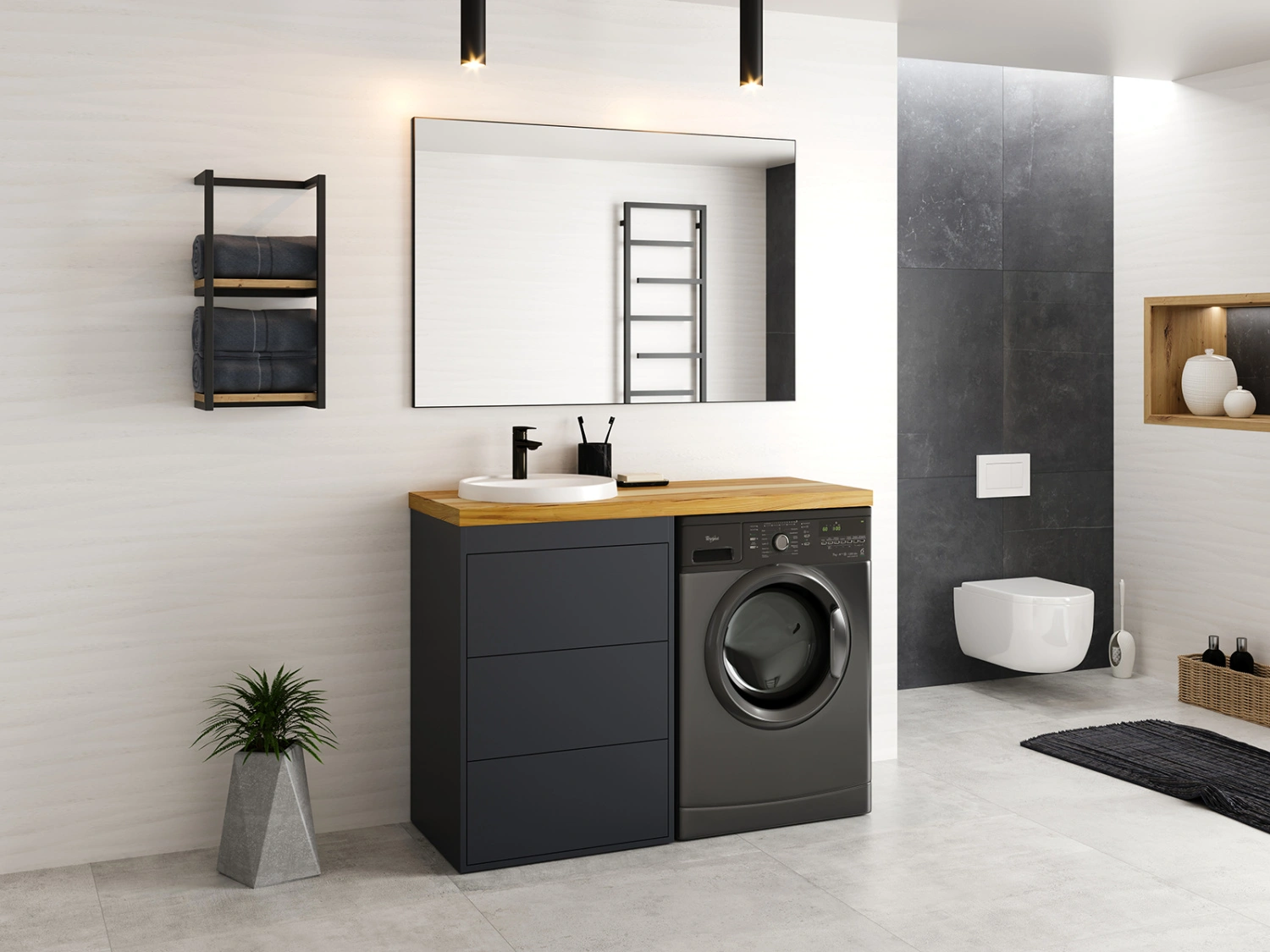 Зеркало Brevita Mars 60 черный от магазина Vanna-Vanna.ru!