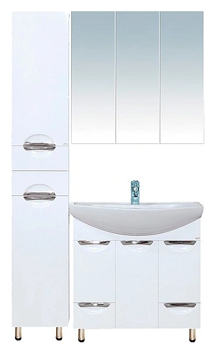 Пенал Misty Лаванда 35 напольный, L, белый от магазина Vanna-Vanna.ru!