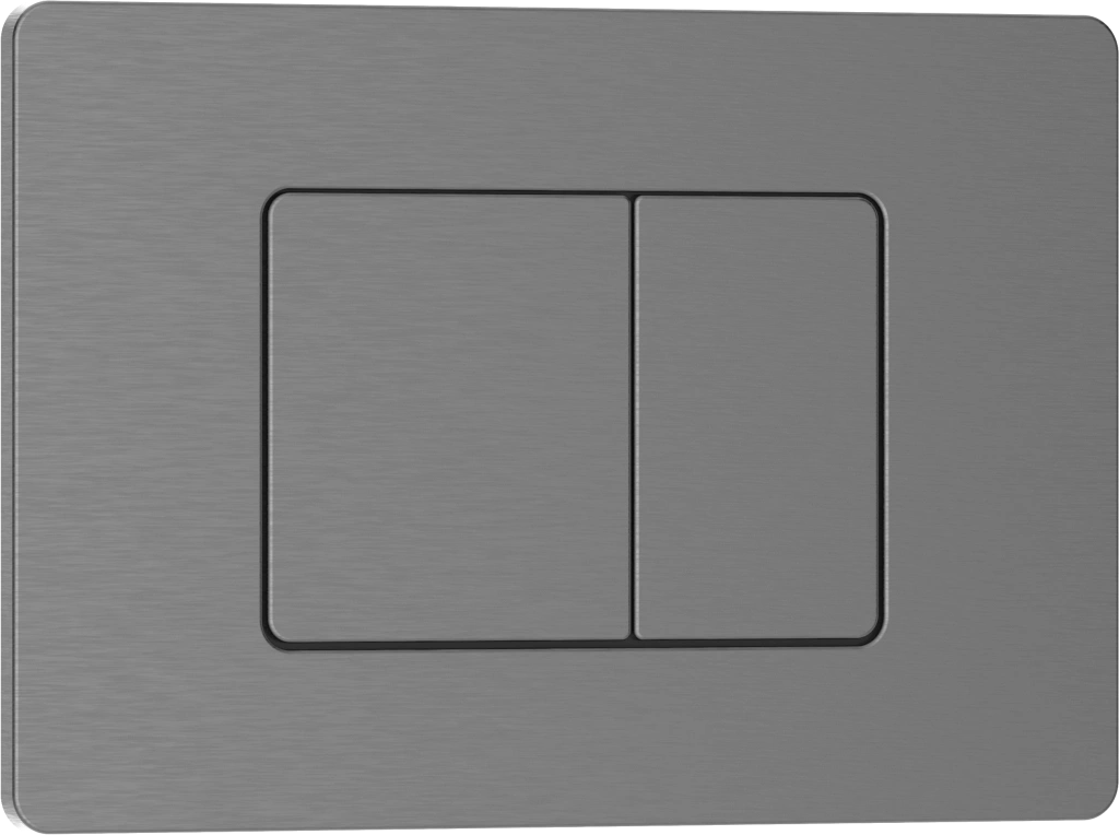 Комплект 2в1 IBERICA BLANCA инсталляция SILENCIO MINI, кнопка смыва INOX-C вороненая сталь (IB.001M.118)