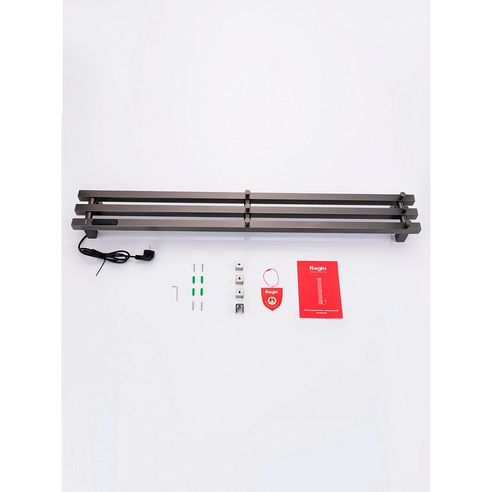 Полотенцесушитель электрический RAGLO R350.17.09 сенсорный с терморегулятором, графит от магазина Vanna-Vanna.ru!