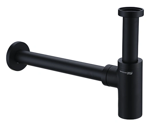Сифон для раковины WasserKraft A094 черный Soft-touch от магазина Vanna-Vanna.ru!