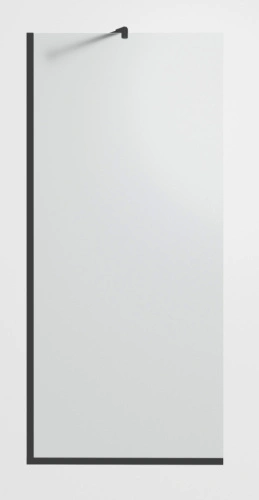 Душевая перегородка Timo TP-890/03F-8 матовое стекло, профиль черный от магазина Vanna-Vanna.ru!