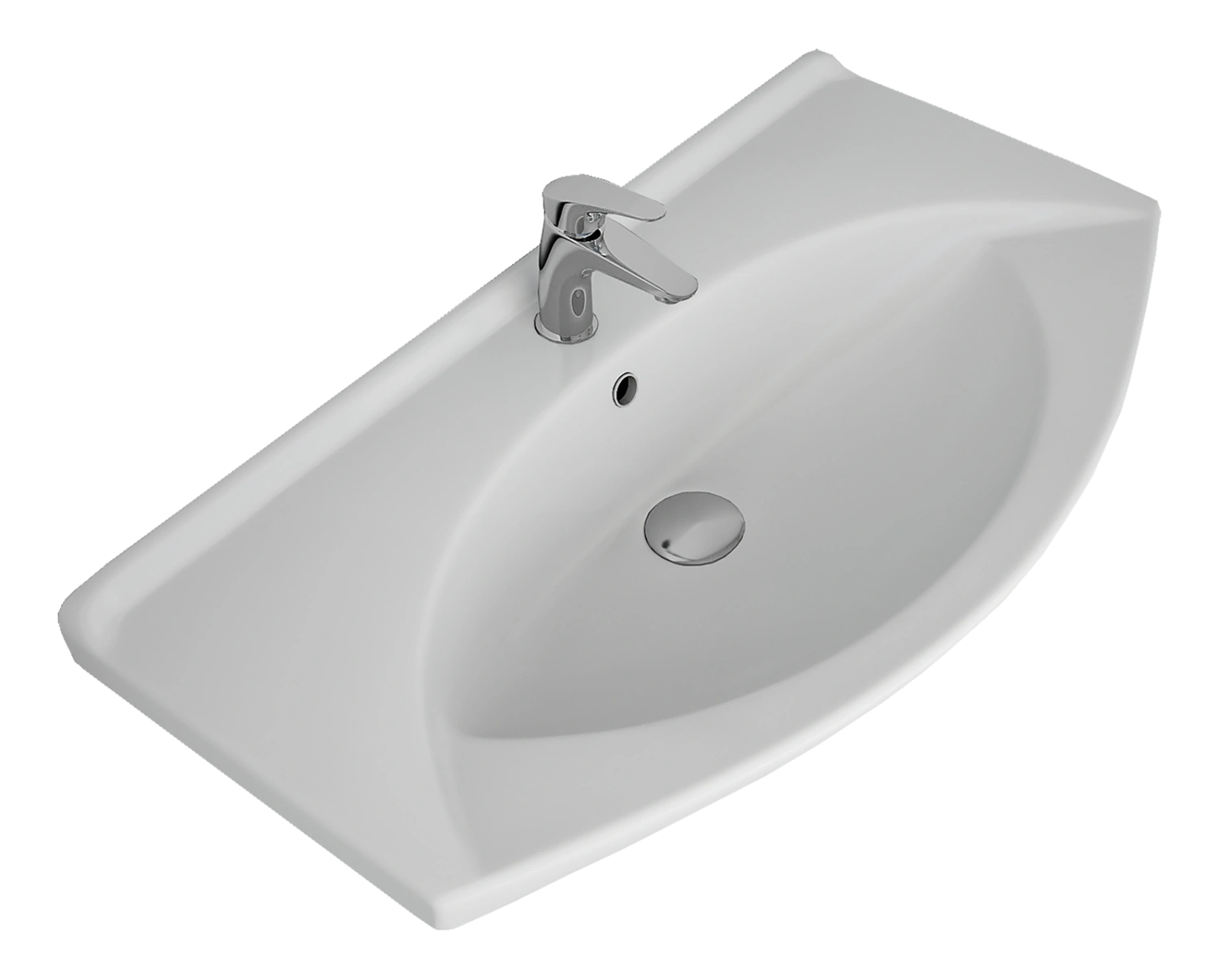 Тумба с раковиной Misty Чегет 85 белый от магазина Vanna-Vanna.ru!