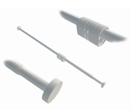 Карниз для ванной WasserKraft Kammel SC-831120 прямой, телескопический 110 - 200 см, белый