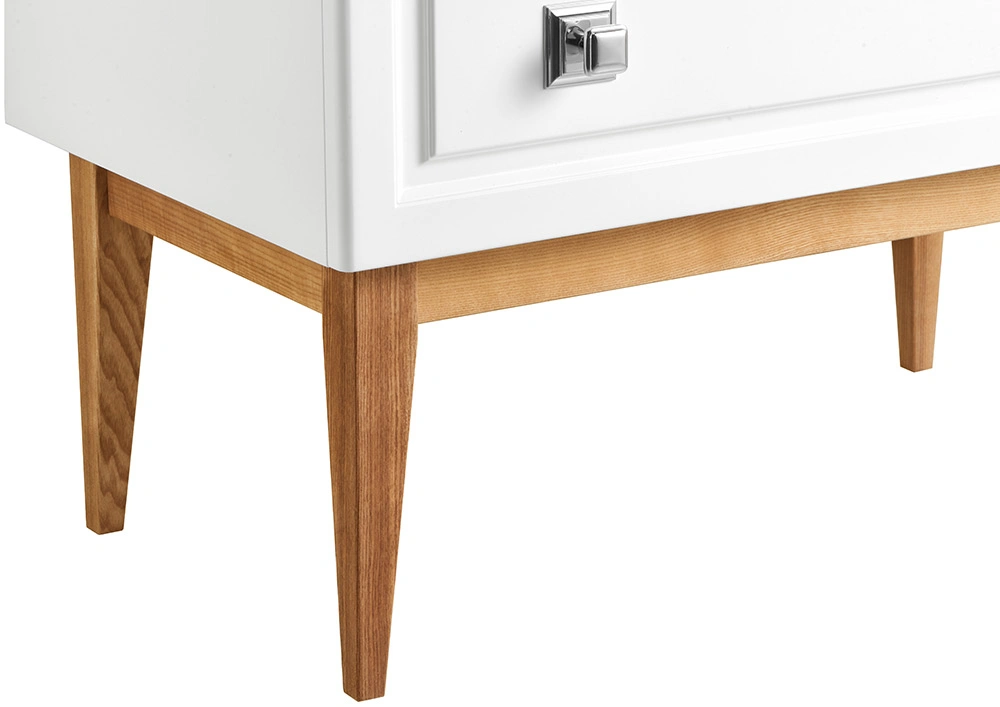 Мебель для ванной ASB Woodline Каталина 100 комплект, напольный, слоновая кость, хром от магазина Vanna-Vanna.ru!