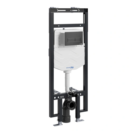 Инсталляция WasserKraft Dinkel 58TLT.010.ME.MB03 для подвесного унитаза, с кнопкой от магазина Vanna-Vanna.ru!