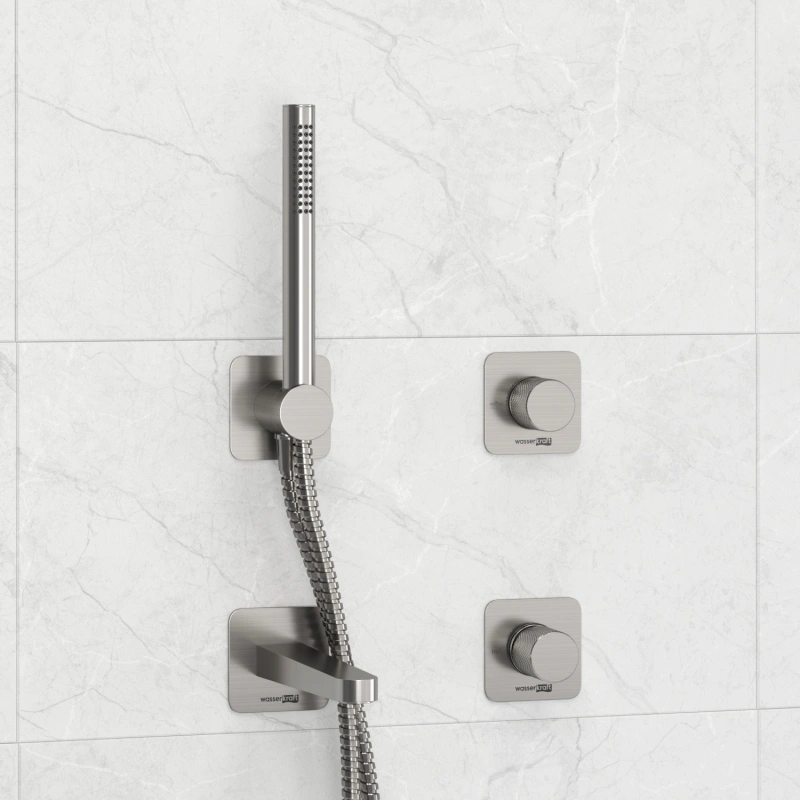 Душевой комплект WasserKRAFT Tauber A6451.296.298.275.100.276 никель от магазина Vanna-Vanna.ru!