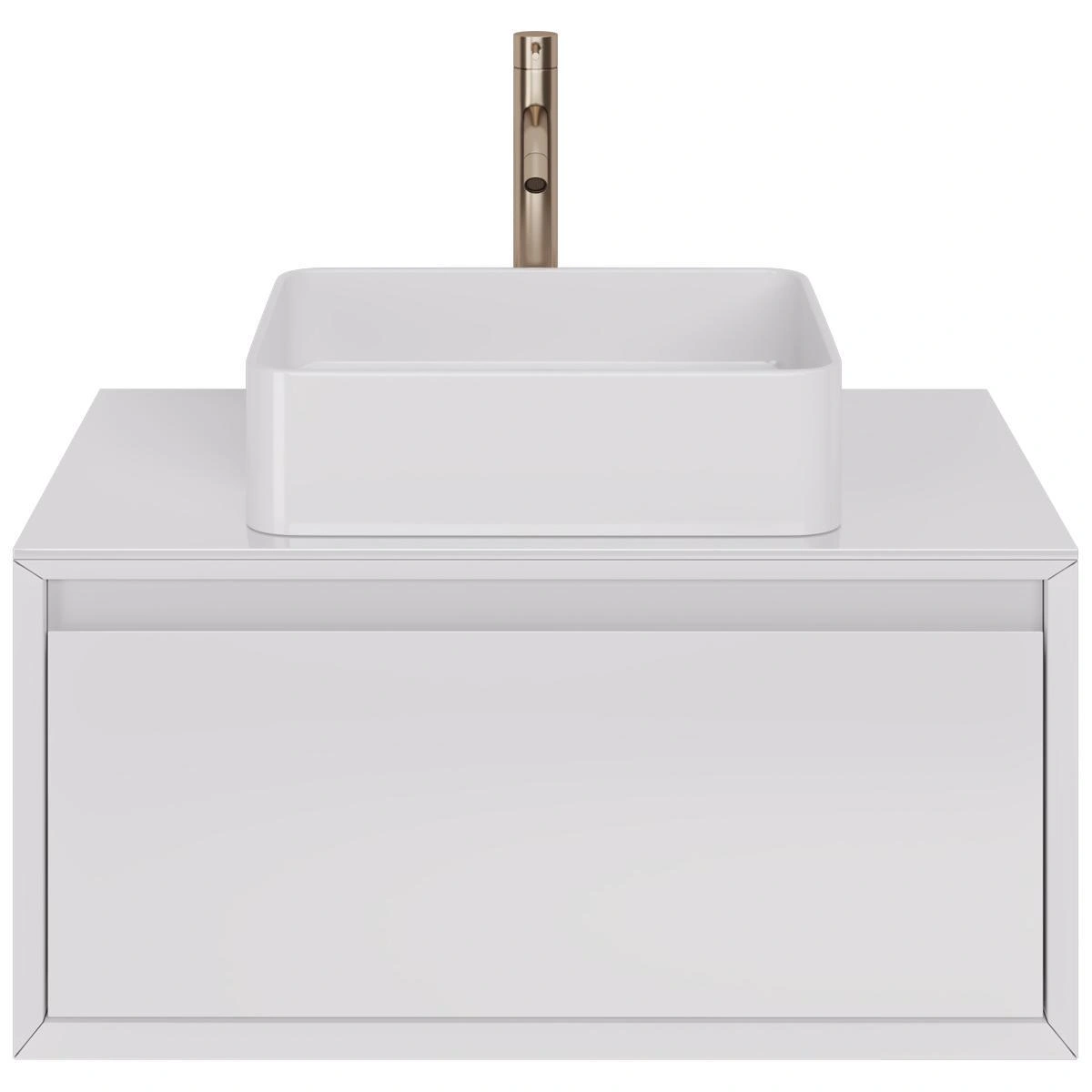 Тумба с раковиной подвесная Dreja Insight 80 см, белый от магазина Vanna-Vanna.ru!