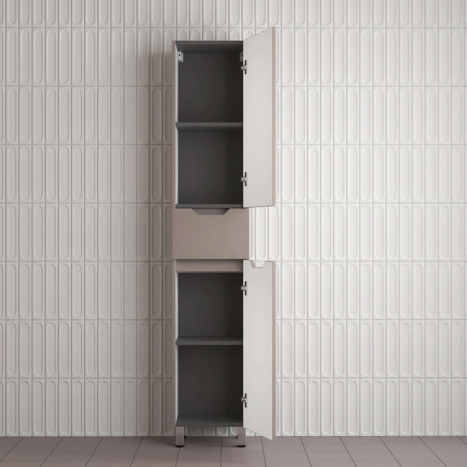 Пенал Style Line Остин 36 R, напольный, 1 ящик, тауп темный от магазина Vanna-Vanna.ru!