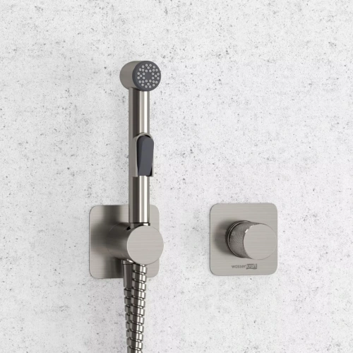 Смеситель с гигиеническим душем WasserKraft Tauber A6451.275.100.092 никель от магазина Vanna-Vanna.ru!