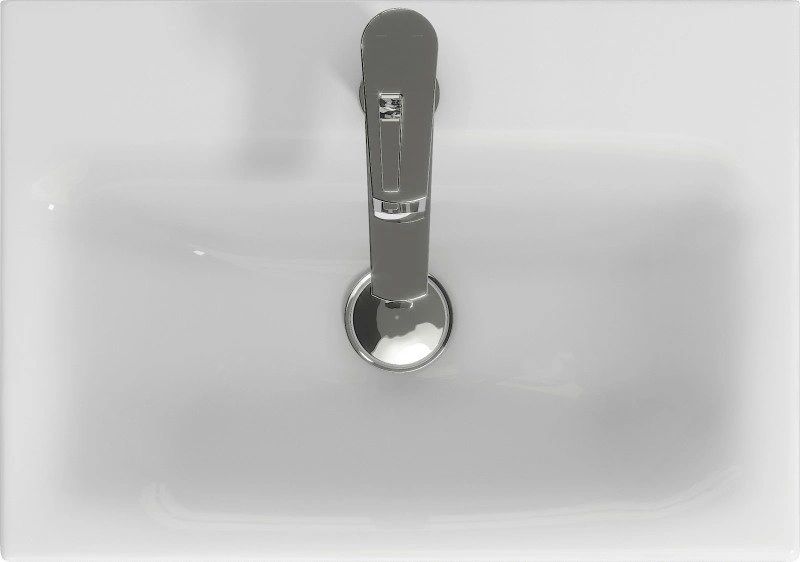 Тумба напольная SanStar Квадро 50 с раковиной Moduo 50 белый