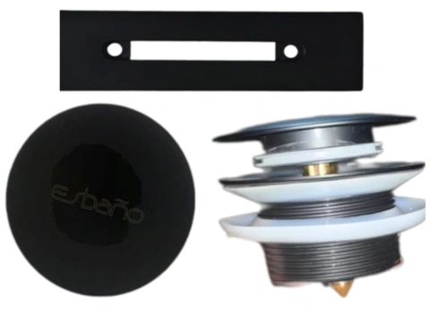 Накладки сменные на слив-перелив Esbano DRAIN SET (Matt Black) от магазина Vanna-Vanna.ru!