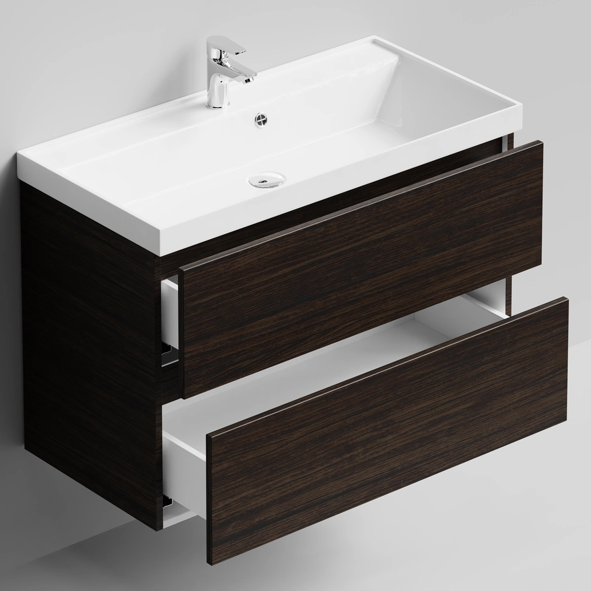 Тумба с раковиной Vod-ok Бест 90  подвесная, Палисандр от магазина Vanna-Vanna.ru!