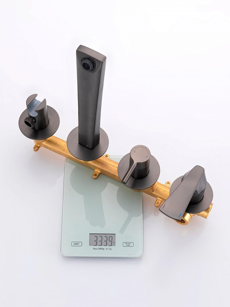 Смеситель для ванны встраиваемый Raglo R07.32.09, графит от магазина Vanna-Vanna.ru!