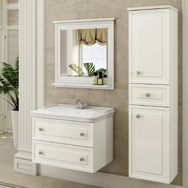 Зеркало Comforty Феррара-80 белое от магазина Vanna-Vanna.ru!