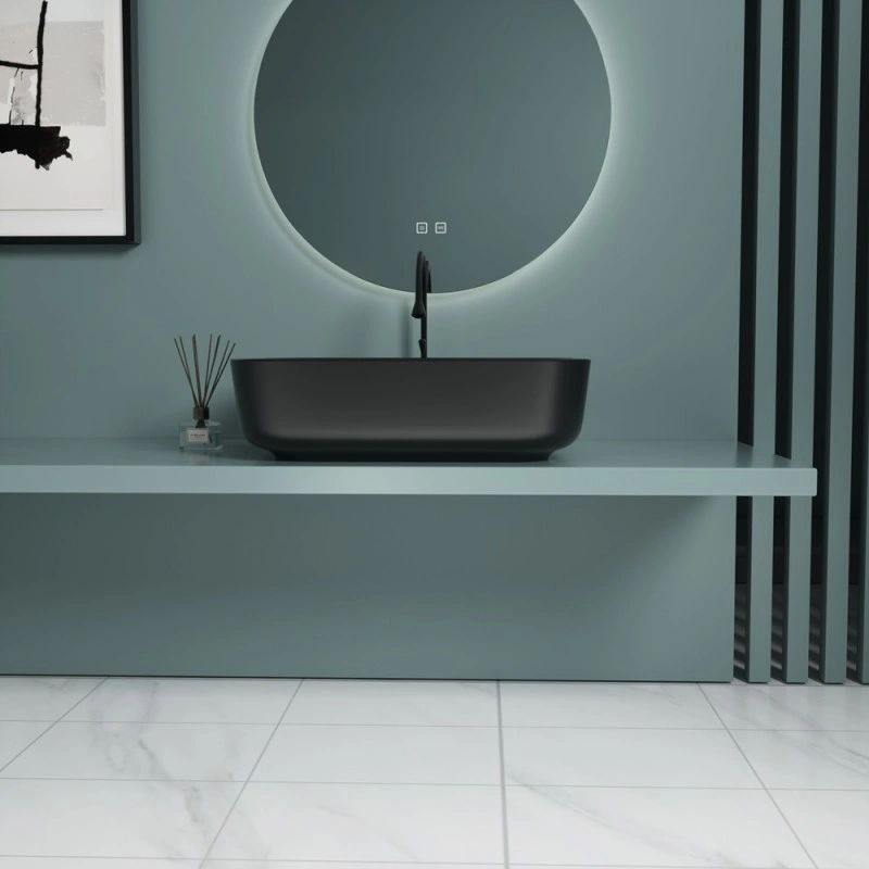 Раковина накладная Esbano ASTANES-N (matt black) 500x400x140 от магазина Vanna-Vanna.ru!
