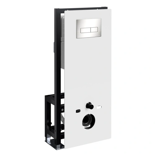 Инсталляция WasserKraft Glan 66TLT.010.ME.WH.BN03 для подвесного унитаза, с кнопкой от магазина Vanna-Vanna.ru!